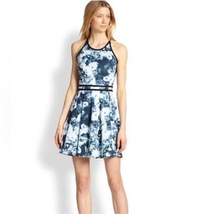 PARKER Emmy fit and flare floral scuba dress in size XS.